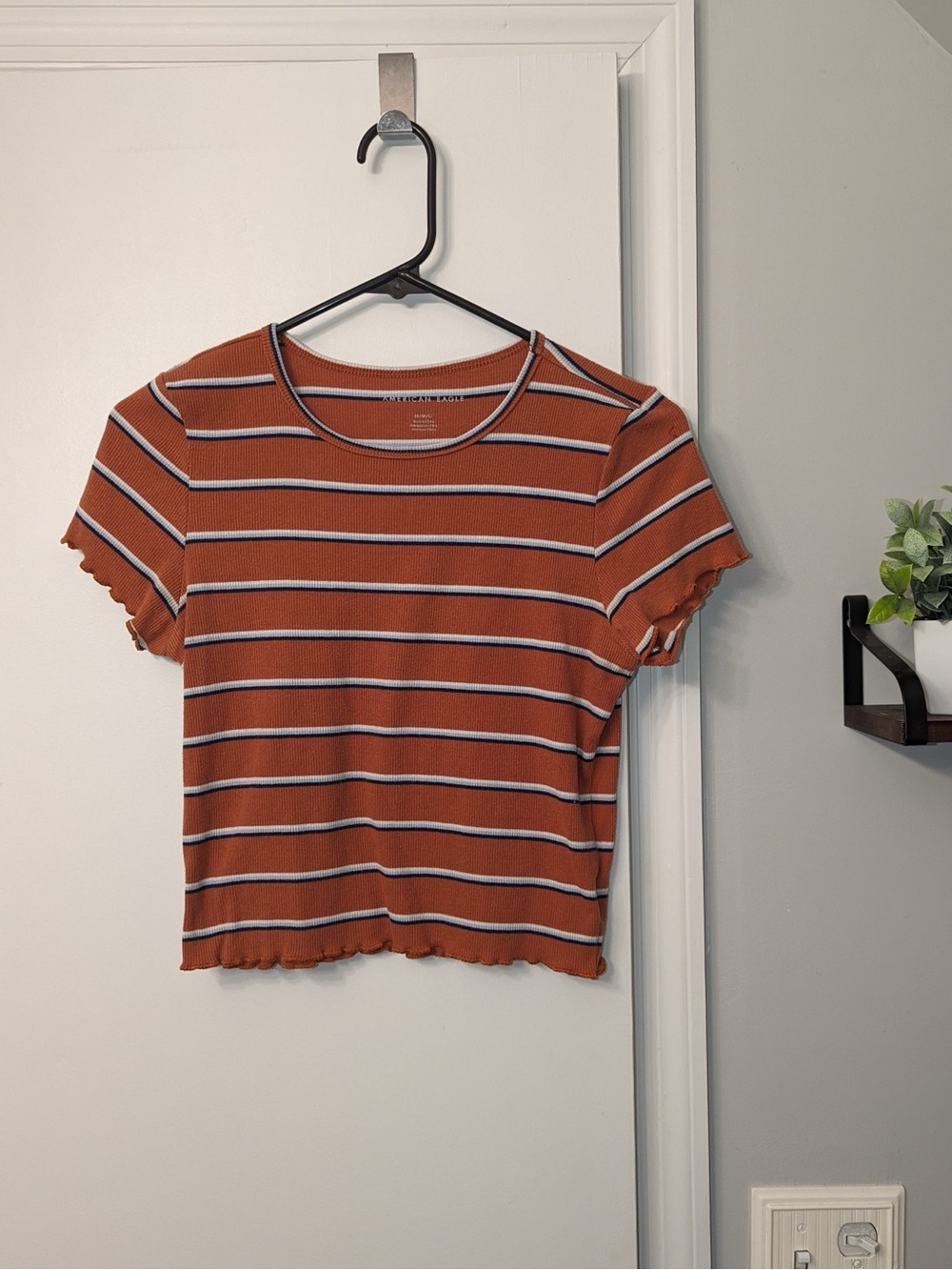 American Eagle Striped Crop Top